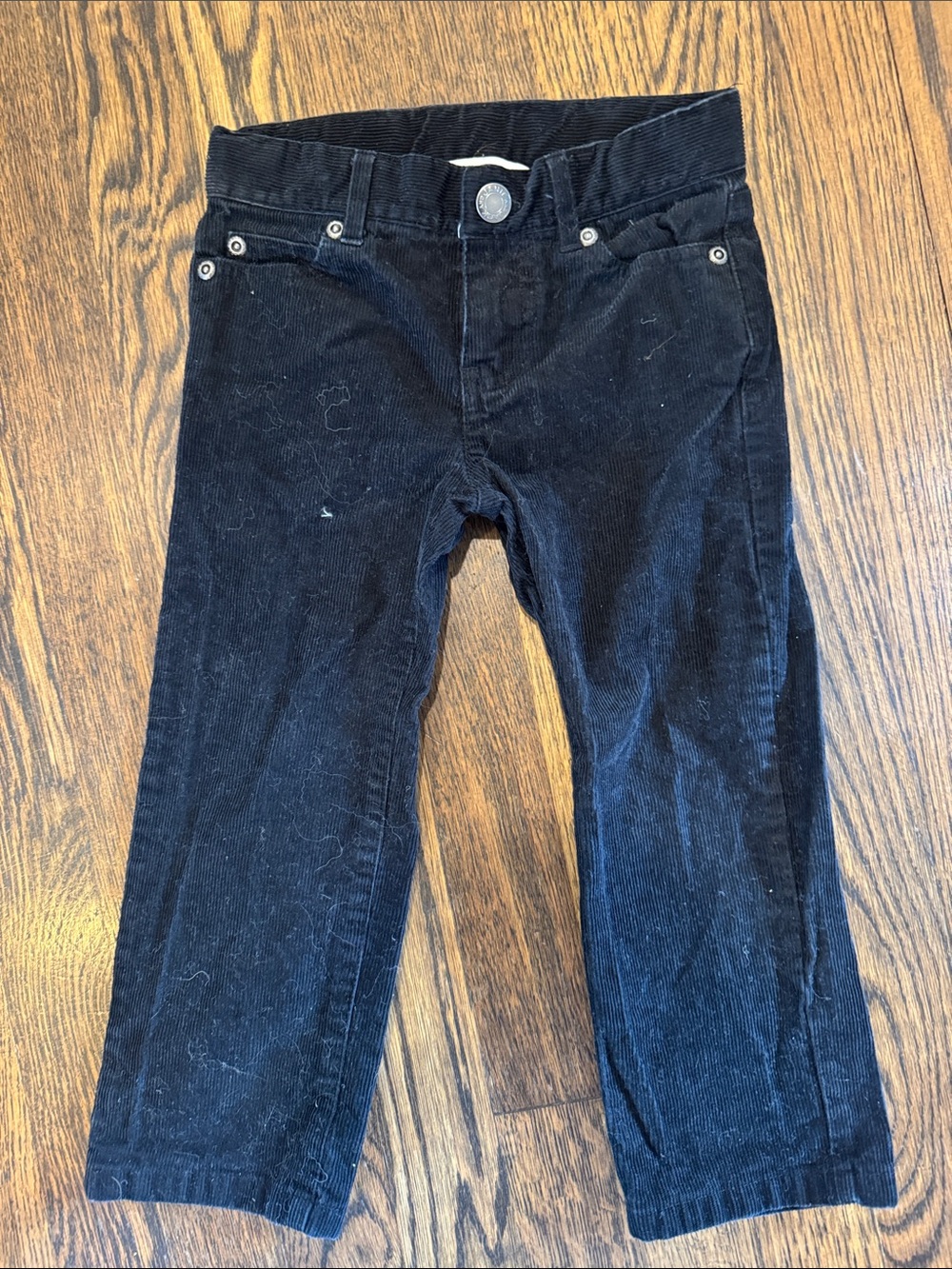 Janie and Jack Black Corduroy Dress Pants for Kids
